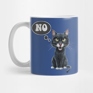 Black Cat says no Mug